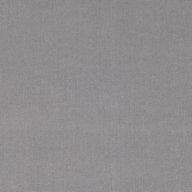 Close-up of cool pebble-grey fabric showing a fine, even woven grain