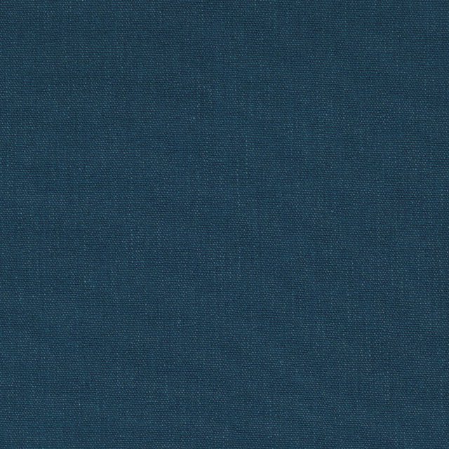 Close view of deep petrol-blue plain weave with fine tonal texture