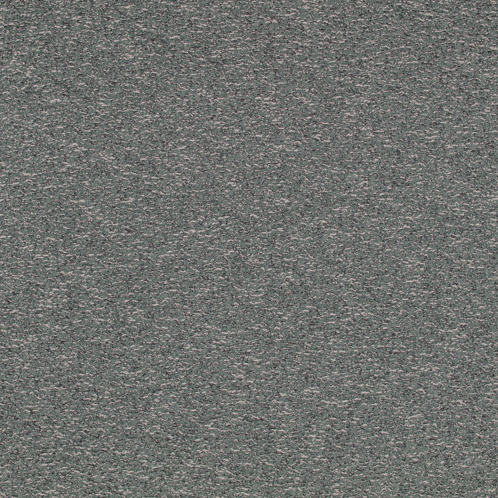 Muted grey-aquamarine flecked weave showing a softly mottled textile surface
