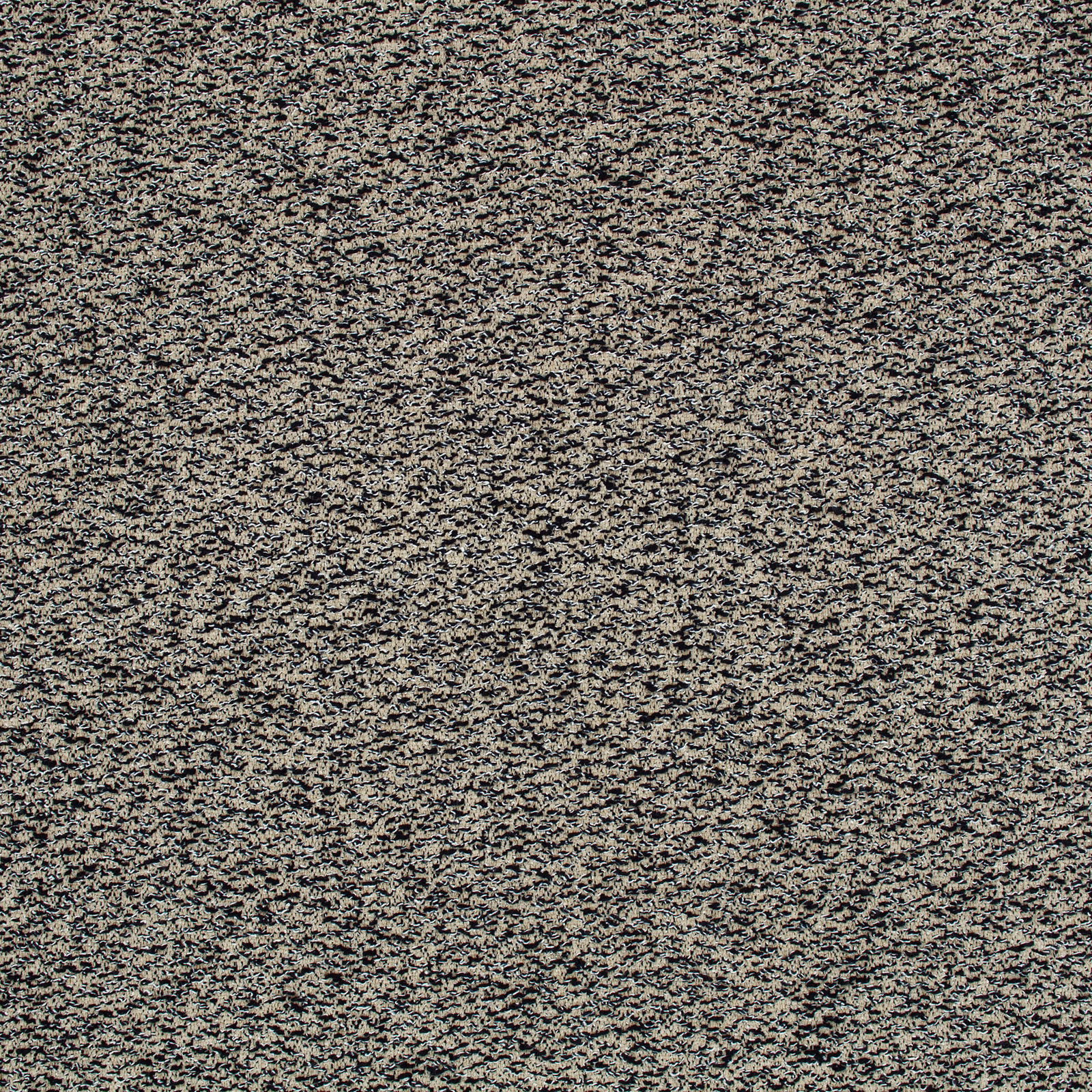 Charcoal and beige finely mottled woven fabric with dense irregular flecks