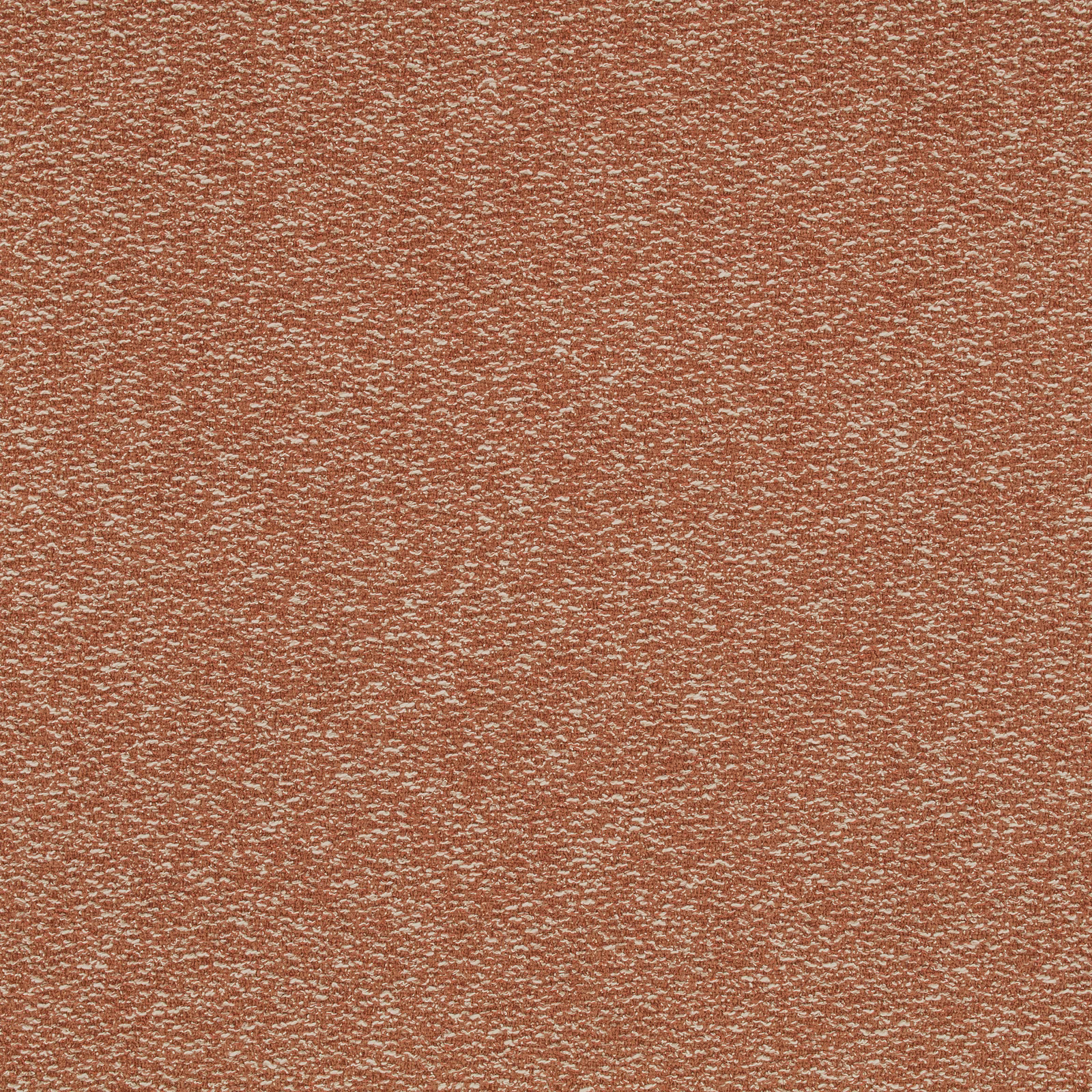 Warm sienna-rust woven fabric with fine pale flecks and a softly mottled texture