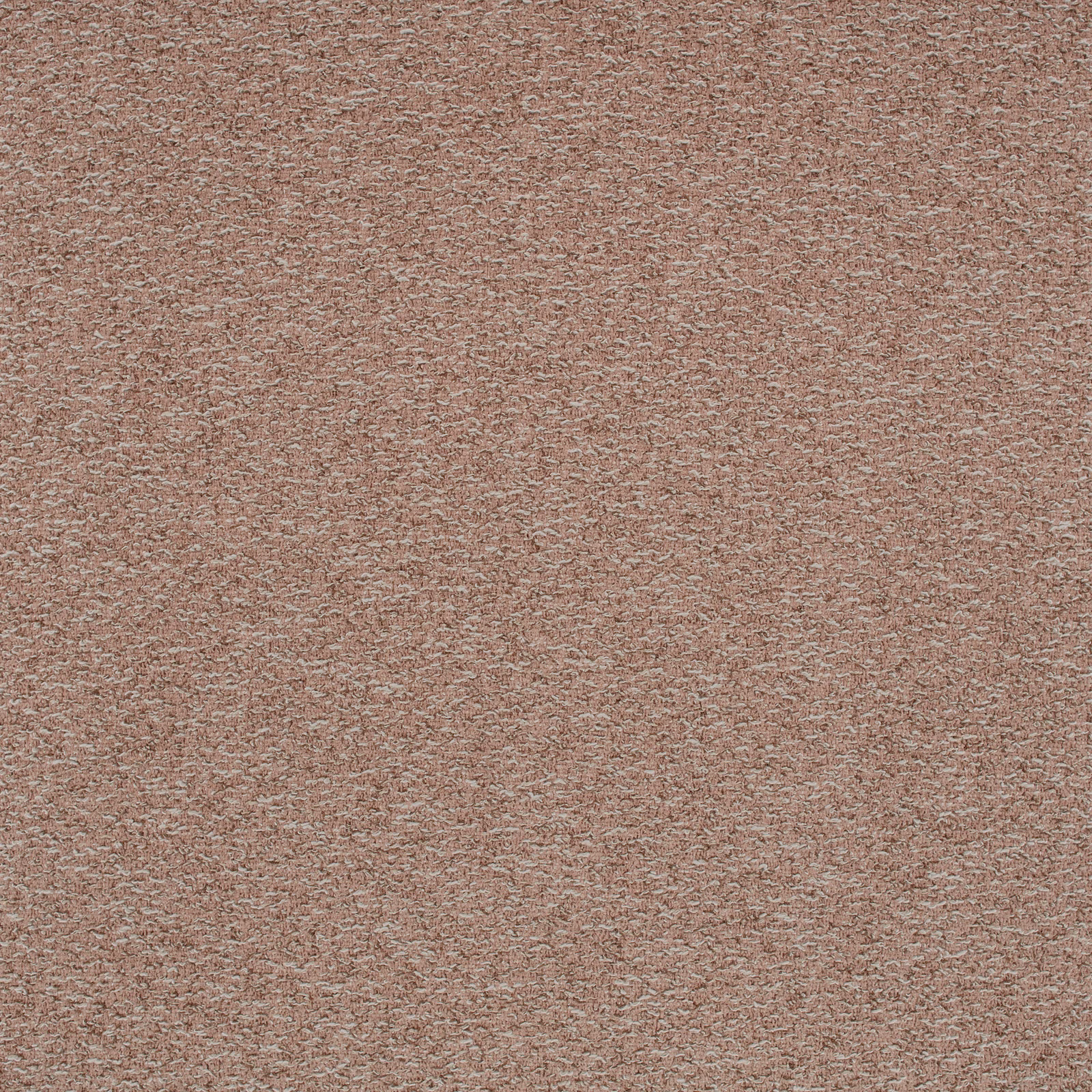 Close-up of dusty vintage rose fabric with fine taupe-flecked woven texture