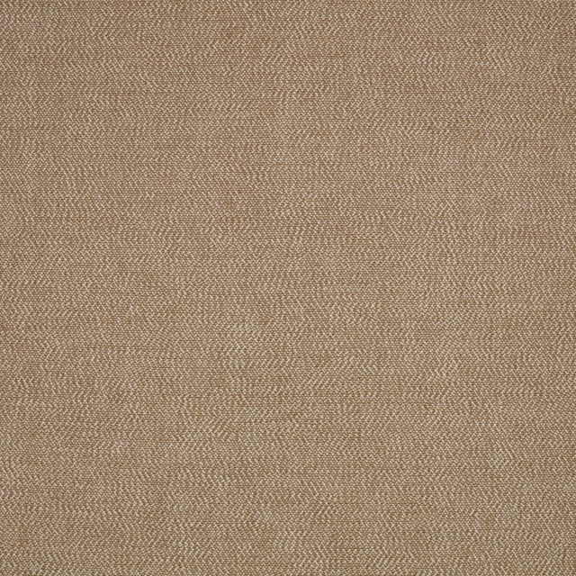 Close view of warm desert taupe fabric with fine textured woven zigzag surface