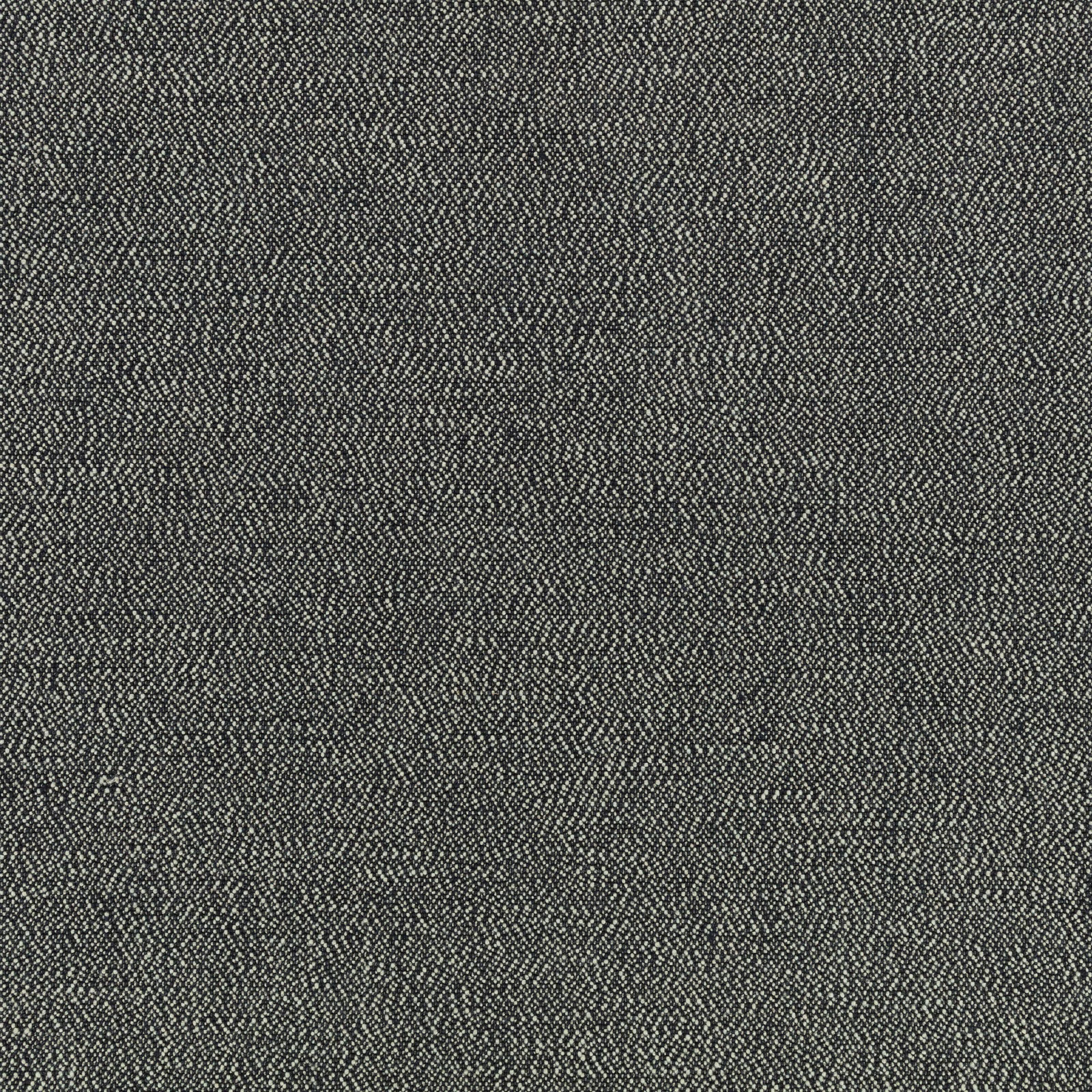 Charcoal-black woven fabric with fine pale flecks and a dense textured surface