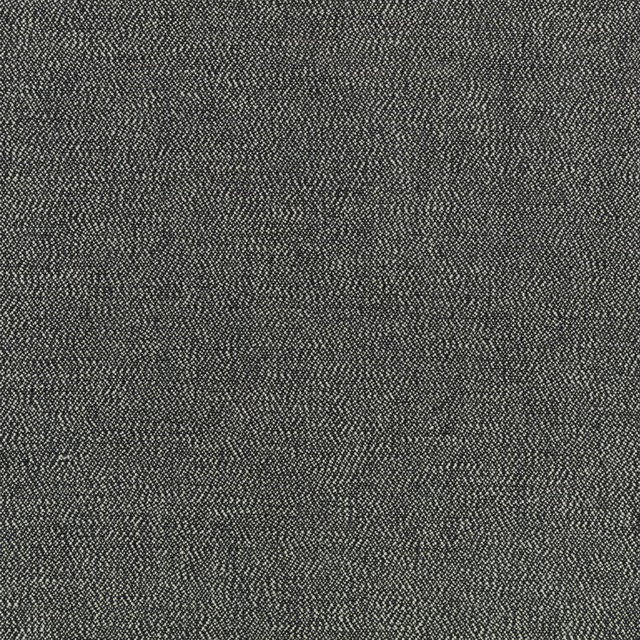 Charcoal-black woven fabric with fine pale flecks and a dense textured surface