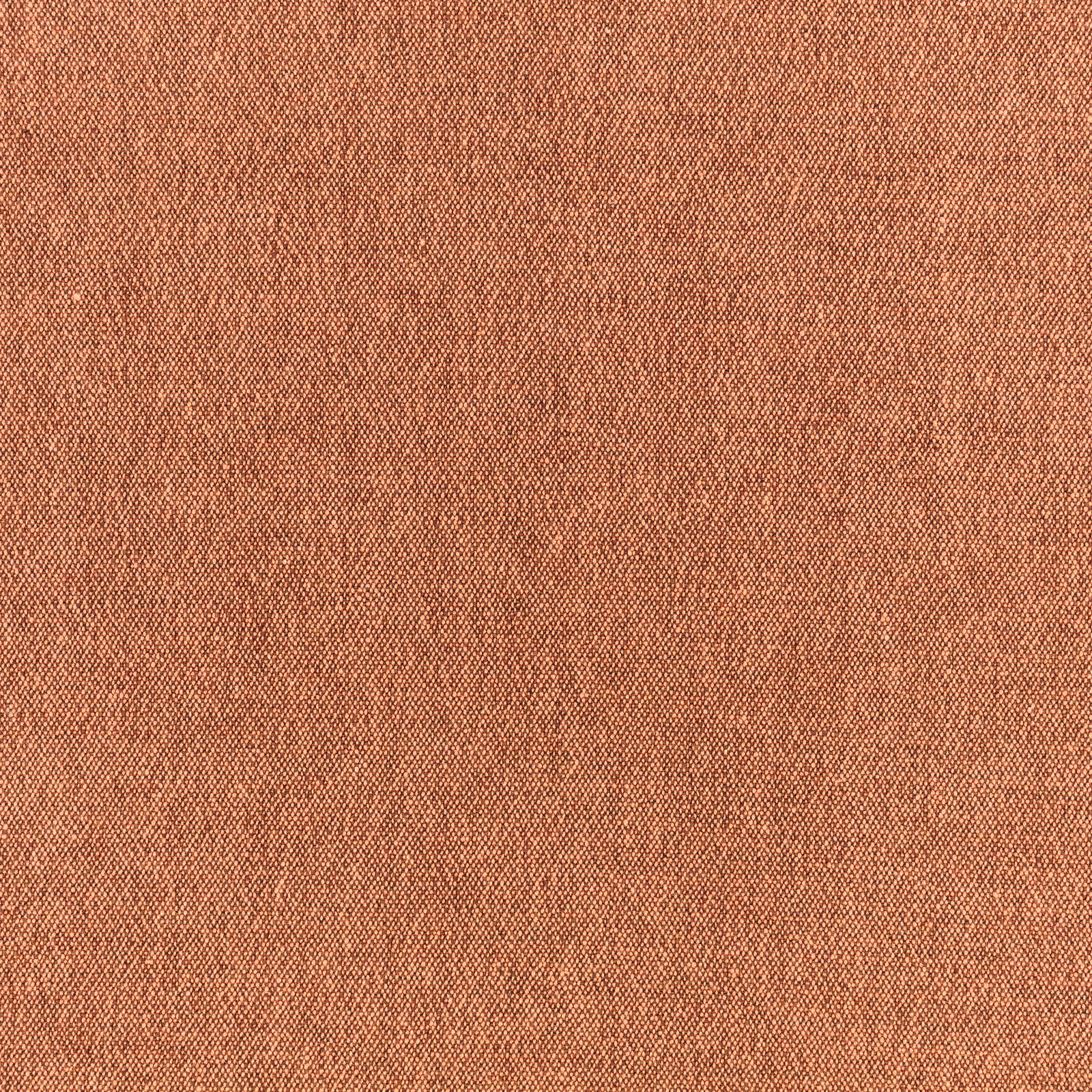 Warm pumpkin-spice terracotta fabric with a fine, softly mottled woven texture