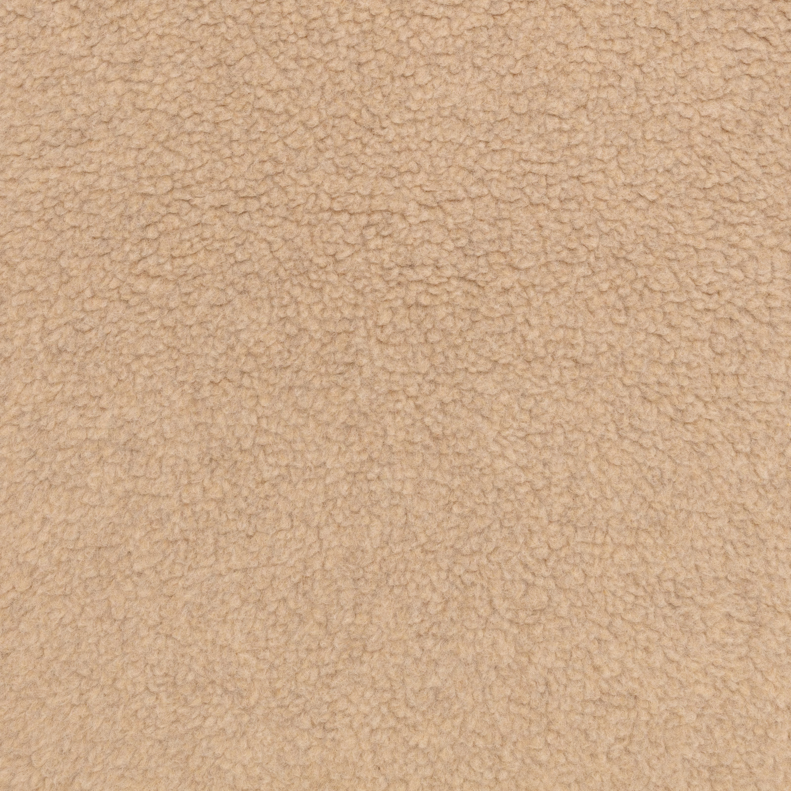 Warm natural beige fleece fabric with a softly mottled, nubby looped texture