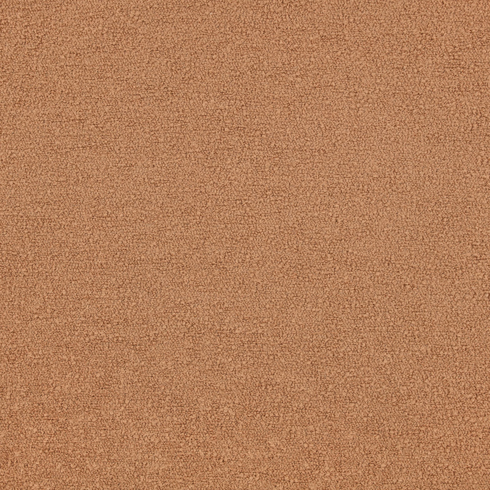 Warm amber-brown upholstery textile with a dense, softly mottled looped texture