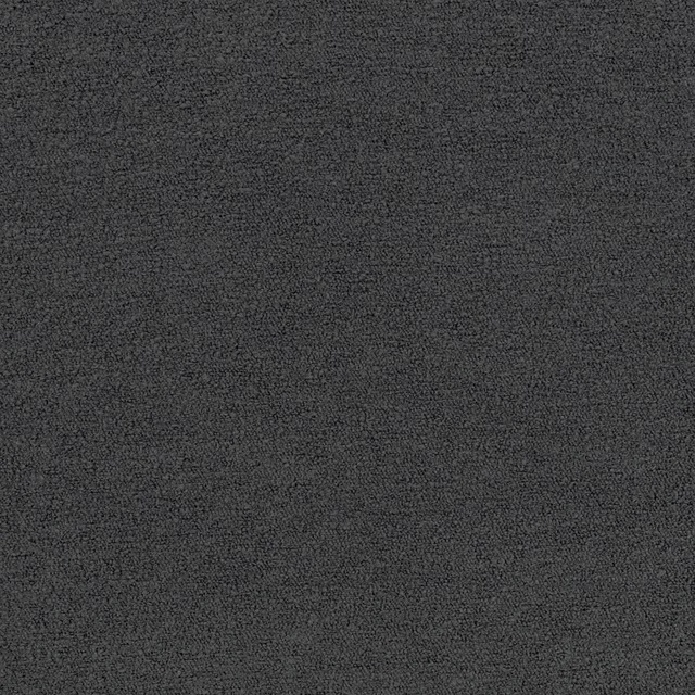 Close-up of dark charcoal Teddy fabric with a fine nubby tonal weave