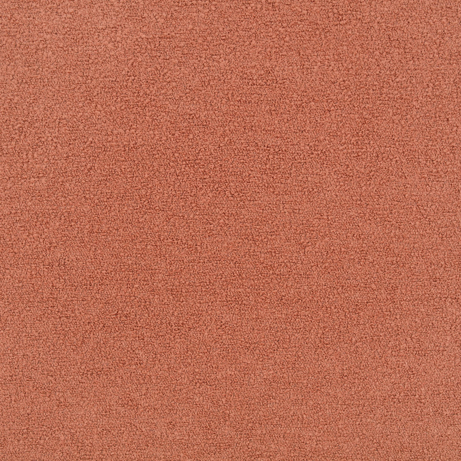 Warm cedar terracotta fabric showing a dense, softly napped teddy texture