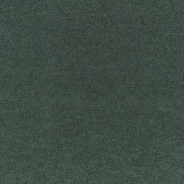 Deep evergreen Teddy fabric with a dense, finely nubby textured surface
