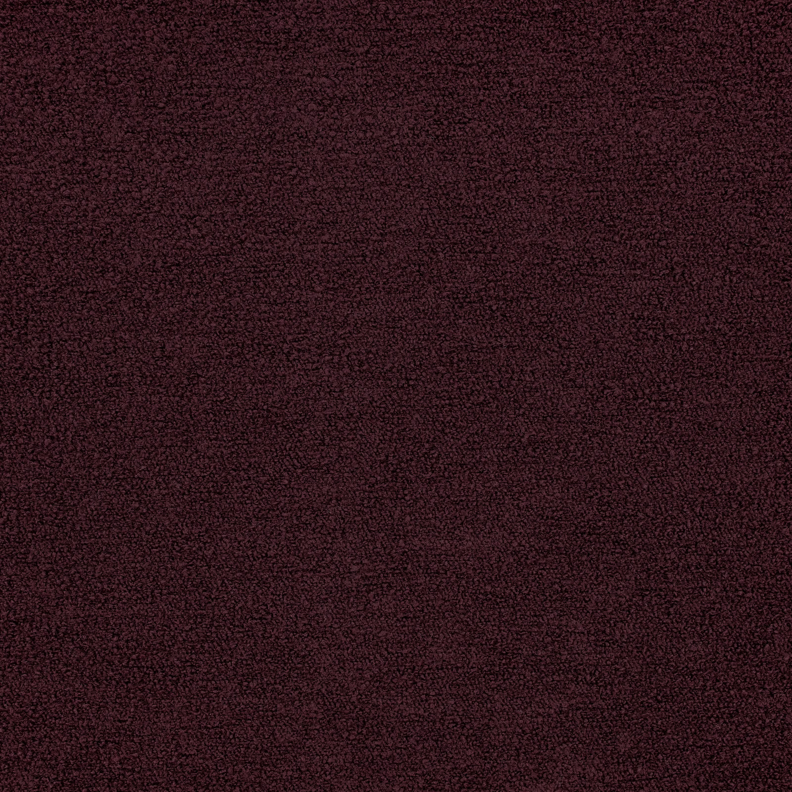 Deep fig-purple teddy weave with a dense, softly napped texture