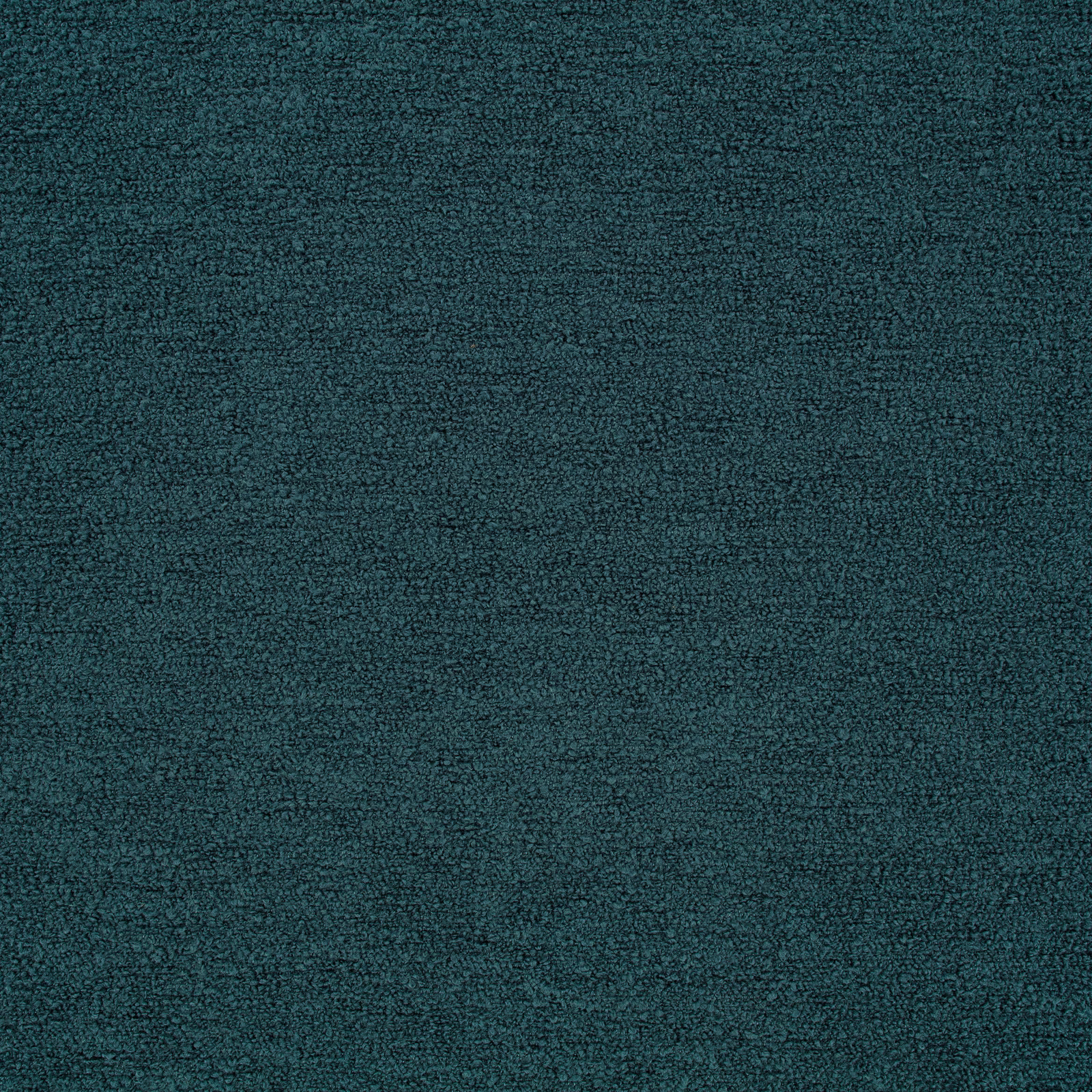 Deep kingfisher teal upholstery fabric with a dense, softly mottled short texture