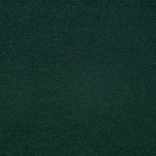 Deep pine-green Teddy fabric with a dense, softly mottled nubby surface