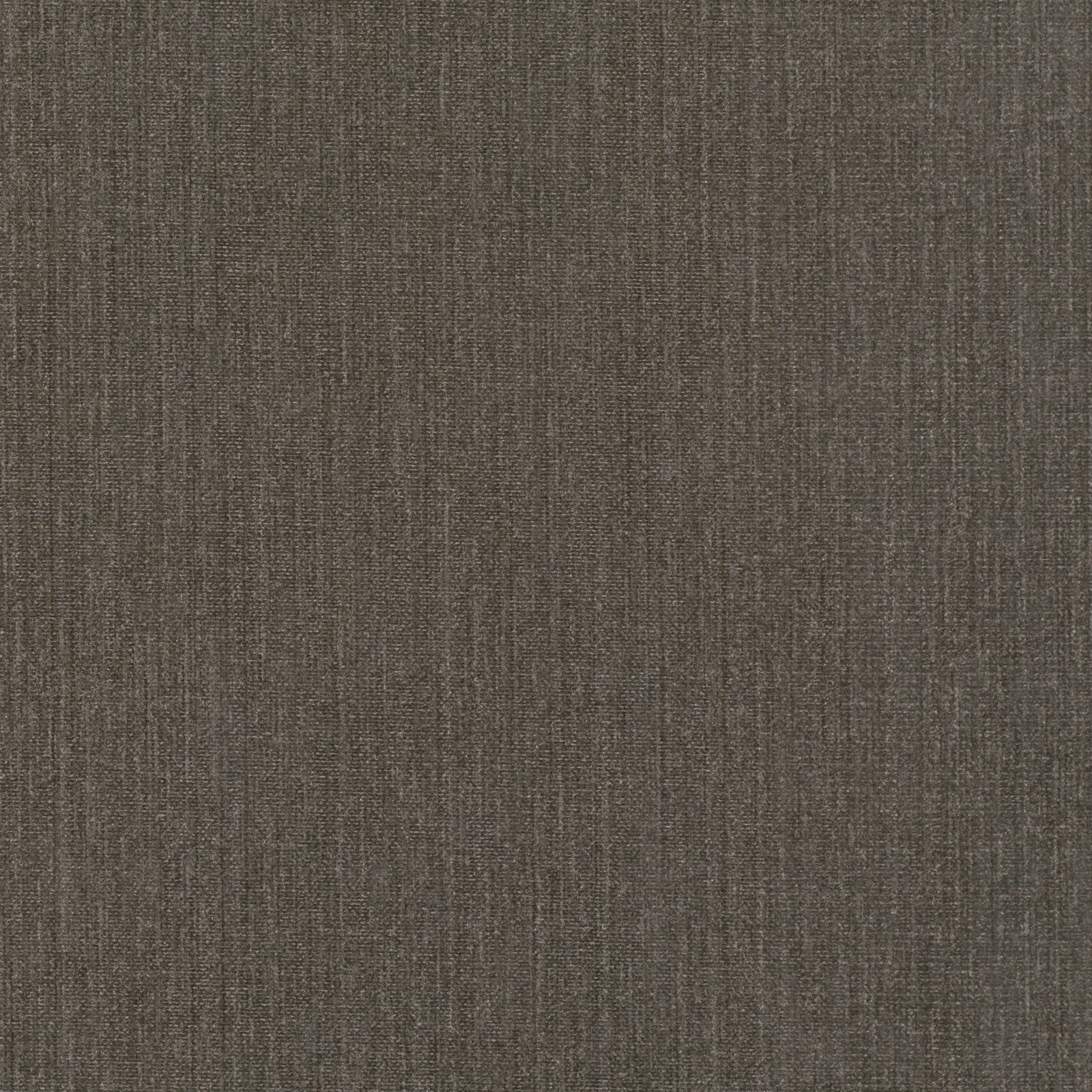 Dark taupe-grey fabric swatch showing fine vertical woven texture and subtle tonal variation