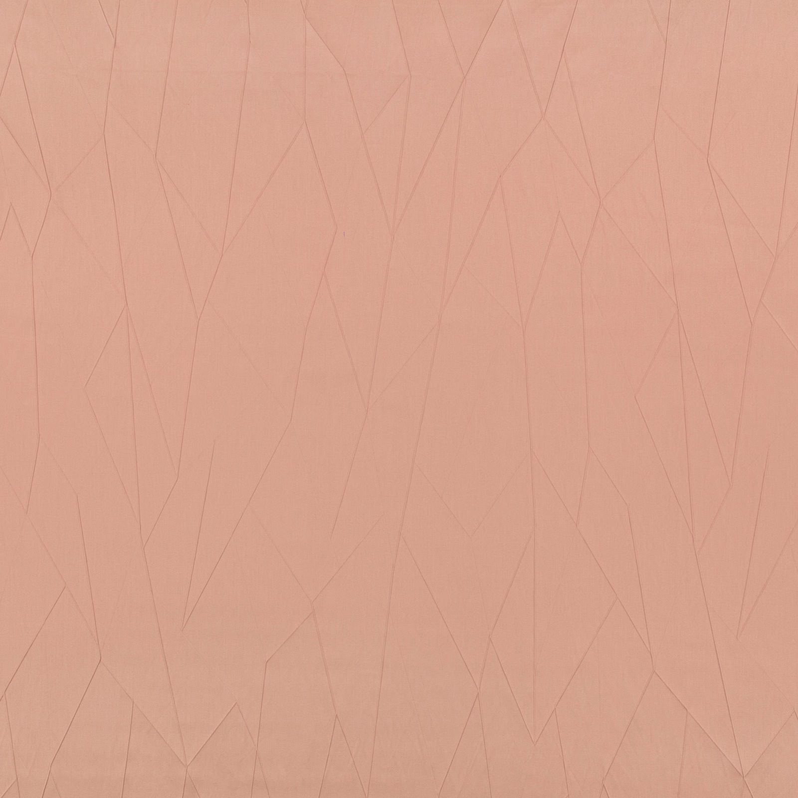 Muted clay-peach textile with fine, angular tonal lines across a flat surface