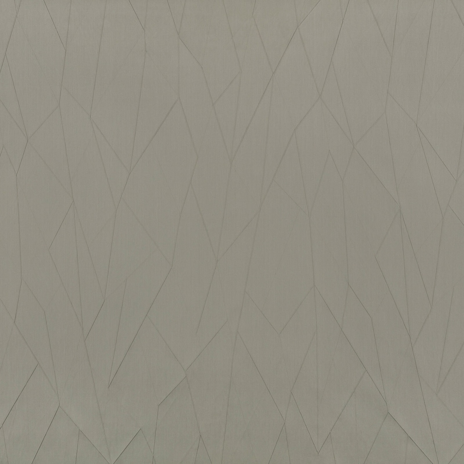 Soft taupe-grey woven fabric with fine irregular angular linework