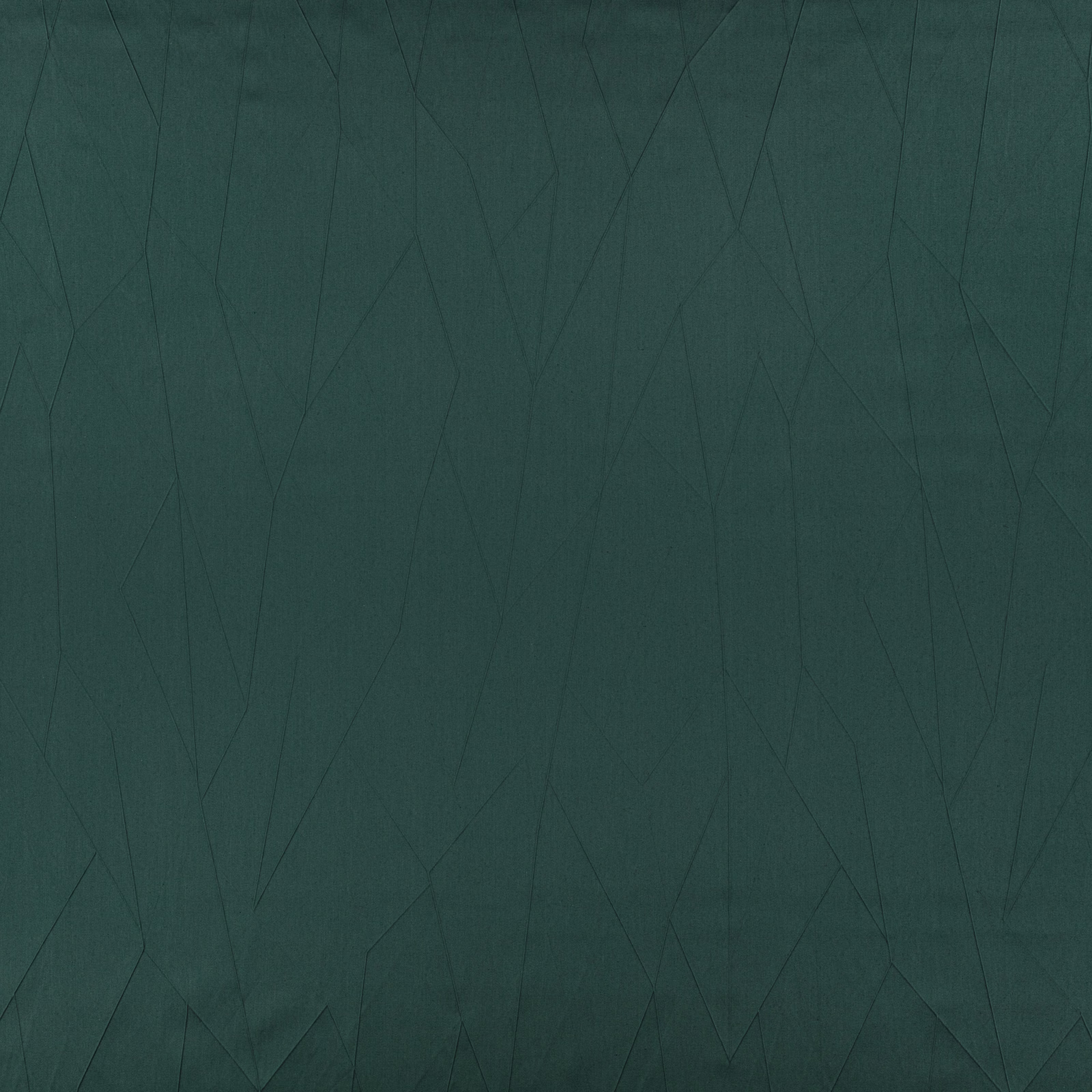 Dark evergreen woven textile with subtle angular lines and a matte texture