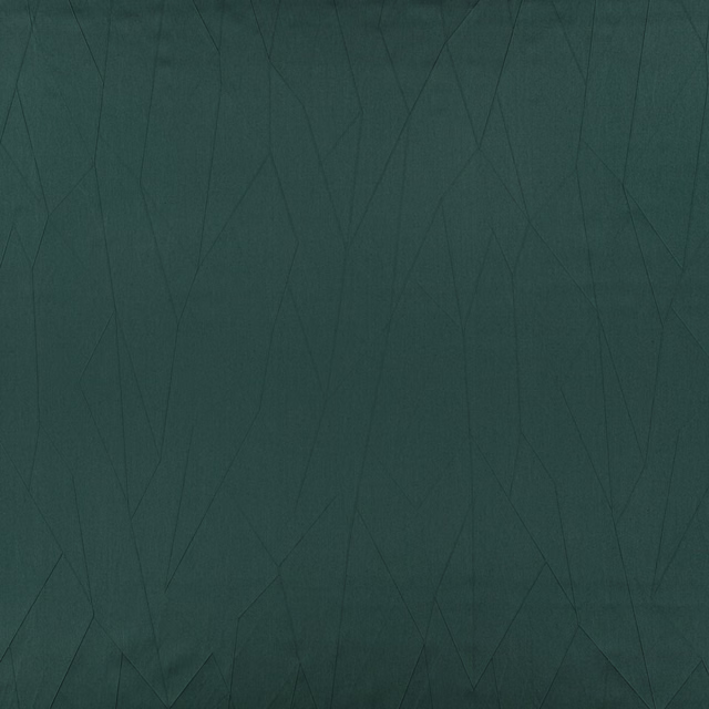 Dark evergreen woven textile with subtle angular lines and a matte texture