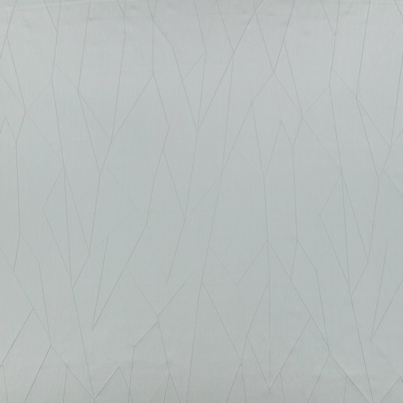 Pale blue-grey woven ground with delicate irregular angular linework