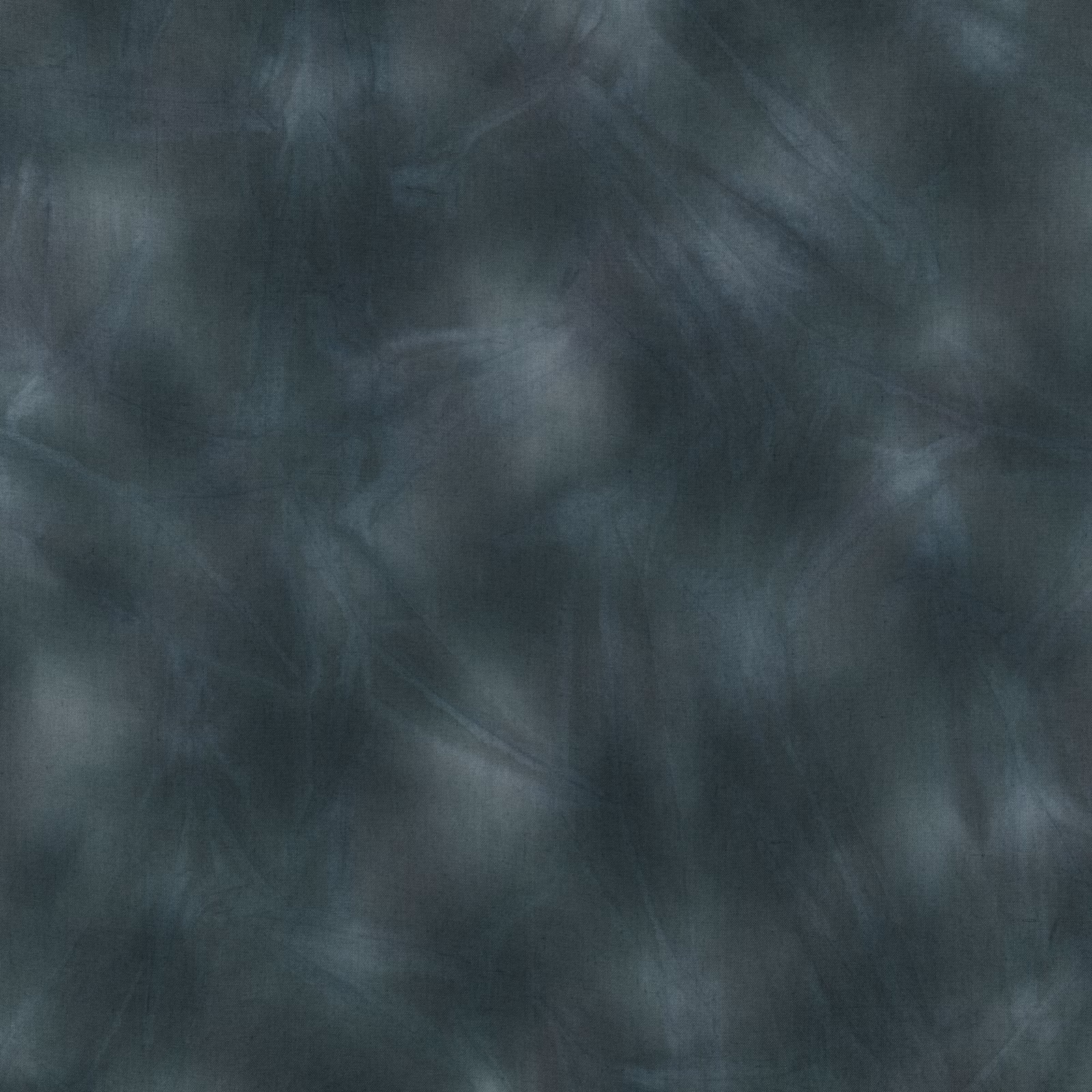 Smoky denim-blue textile with cloudy charcoal shading and soft directional sheen