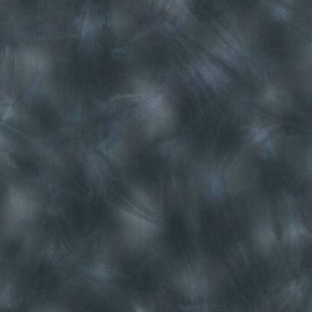 Smoky denim-blue textile with cloudy charcoal shading and soft directional sheen