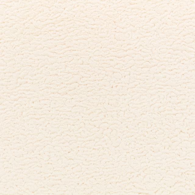 Close-up of porcelain cream upholstery fabric with fine irregular looped texture