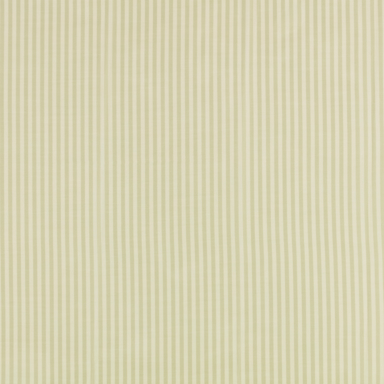 Pale peppermint and ivory fabric with fine irregular vertical stripes and subtle woven texture