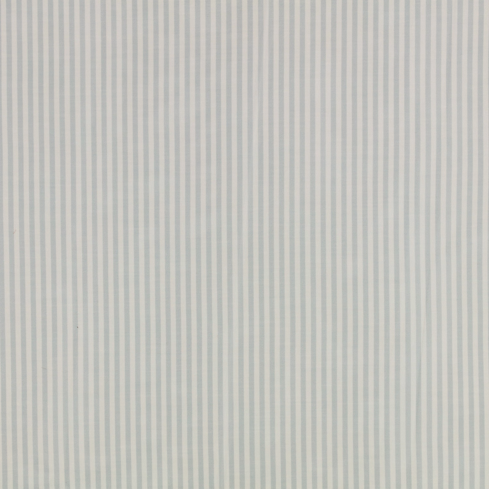 Pale quarry-grey and ivory fabric with fine vertical stripes and subtle woven texture