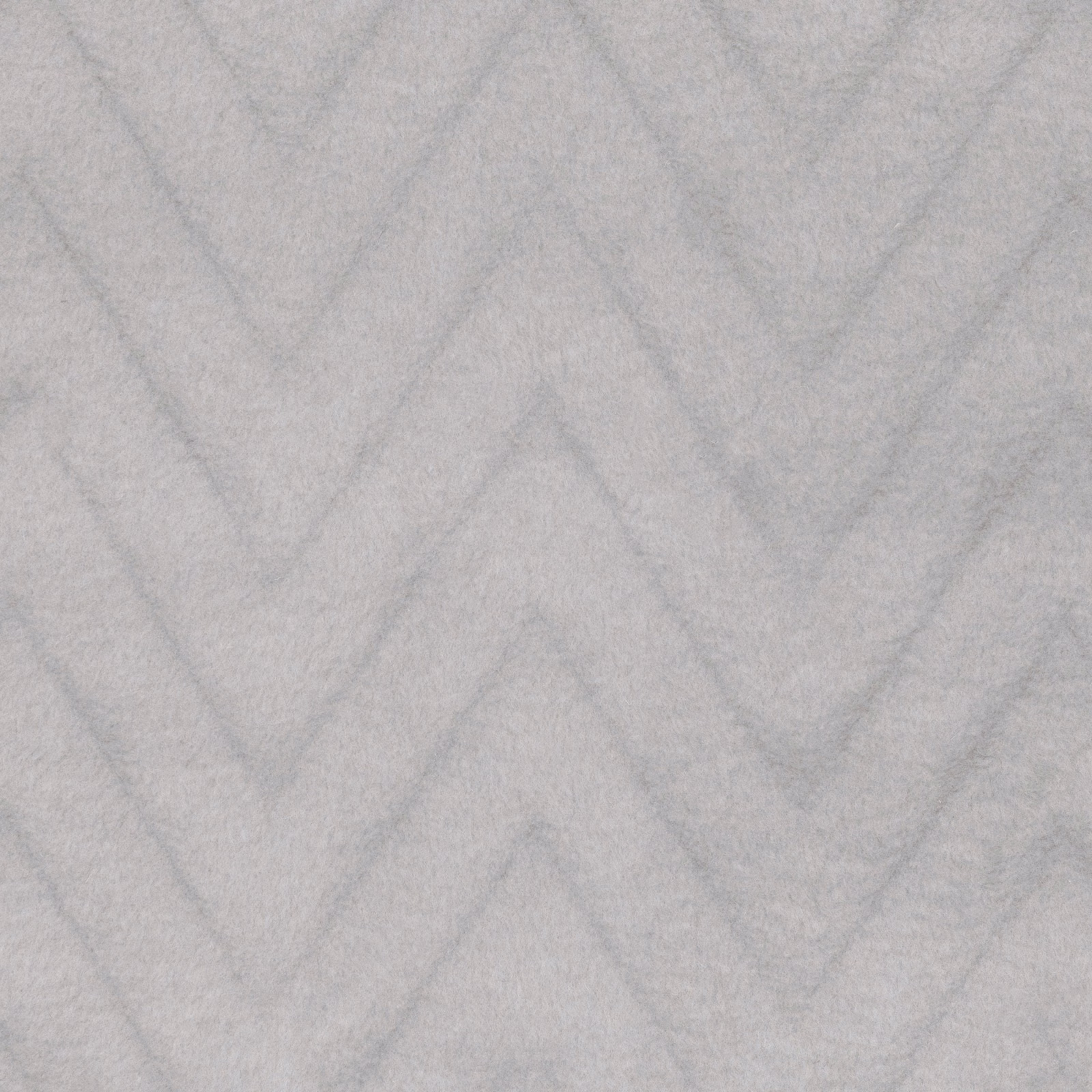 Pale ash-grey fabric with a soft surface and faint oversized zigzag lines
