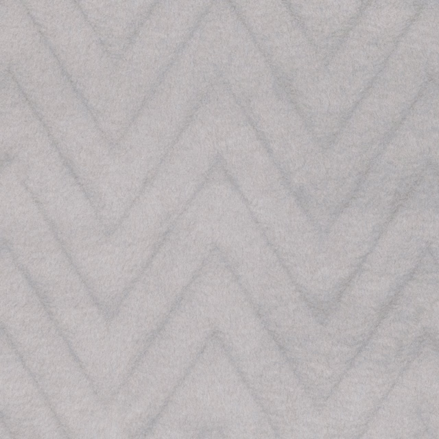 Pale ash-grey fabric with a soft surface and faint oversized zigzag lines