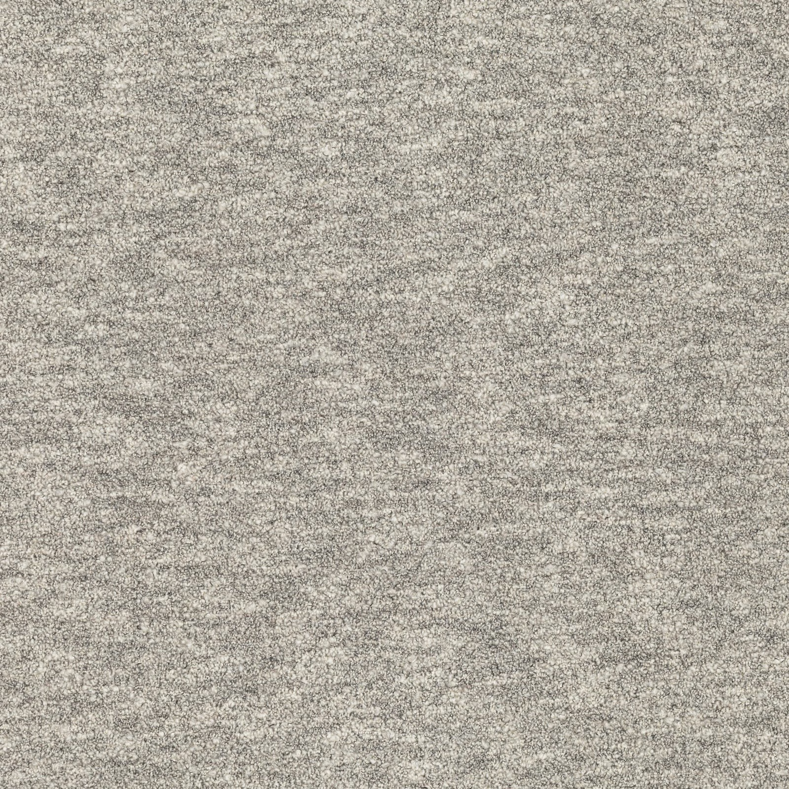 Mottled stone-grey textile with fine beige flecks and a close horizontal weave