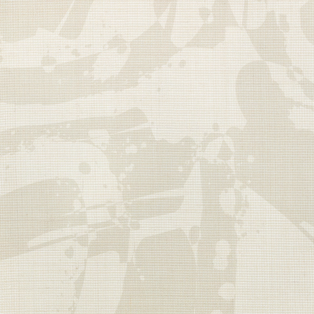 Pale shell-cream wallpaper showing a hazy mural motif over a fine grid