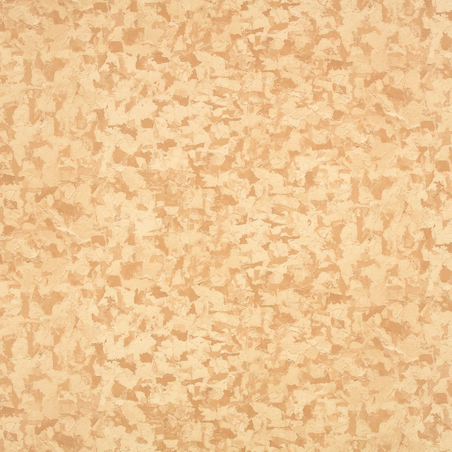 Warm chai beige wallpaper with irregular cream and terracotta fragment markings