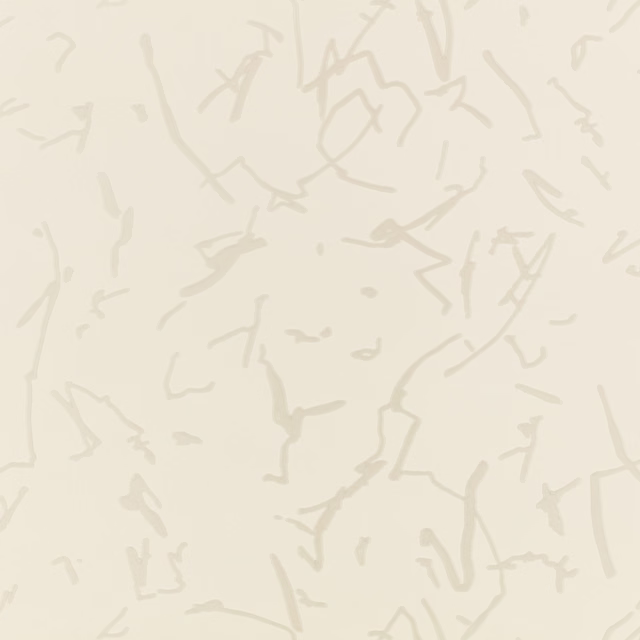 Chalky ivory wallpaper with delicate soft-grey scattered scribble lines