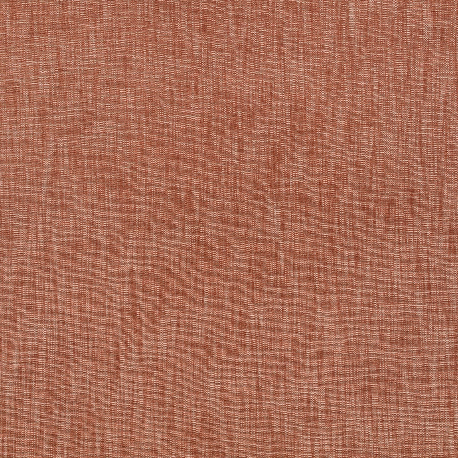 Close-up of warm burnt-orange fabric with fine vertical woven striations