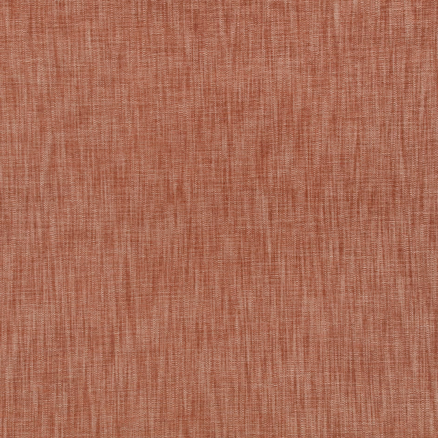 Close-up of warm burnt-orange fabric with fine vertical woven striations