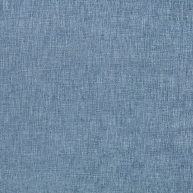 Close-up of cool Indian blue woven fabric with fine vertical tonal striations