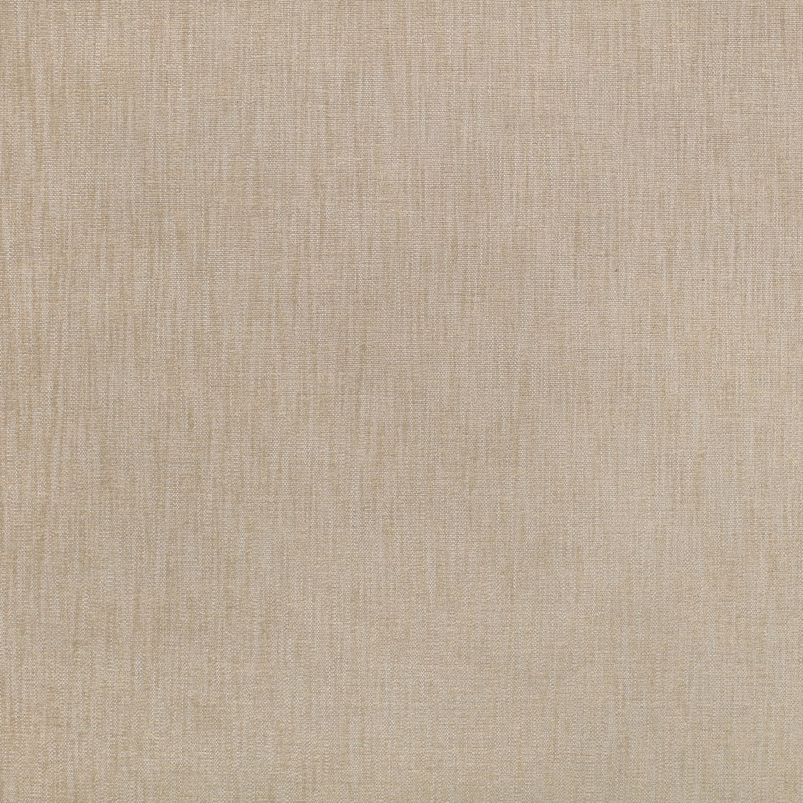 Close-up of warm beige woven fabric with fine vertical striations and subtle tonal texture