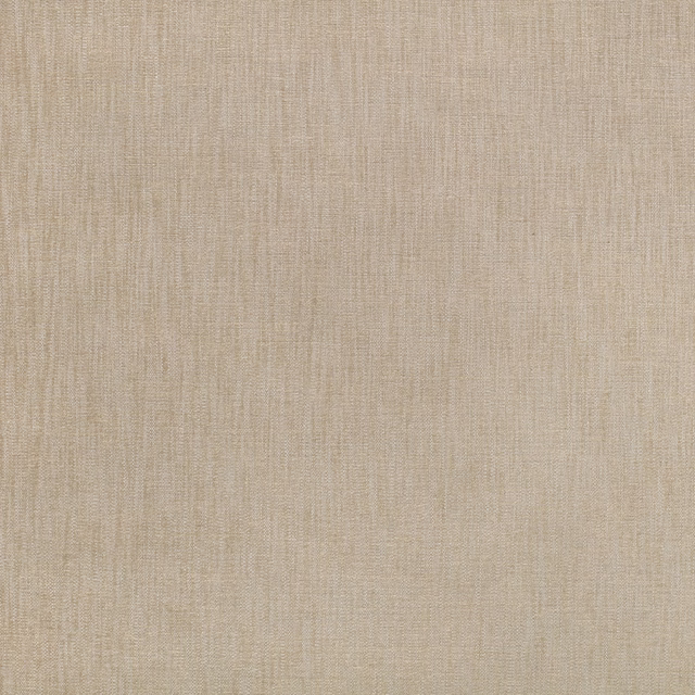 Close-up of warm beige woven fabric with fine vertical striations and subtle tonal texture