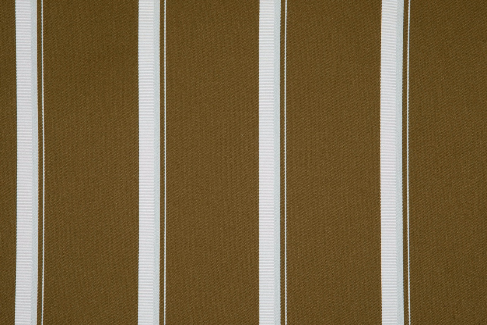 Bronze-brown striped textile with narrow cream lines and fine woven texture