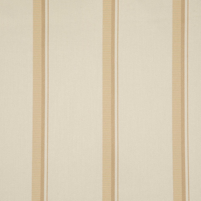 Warm ivory textile with fine vertical beige stripes and a softly woven surface