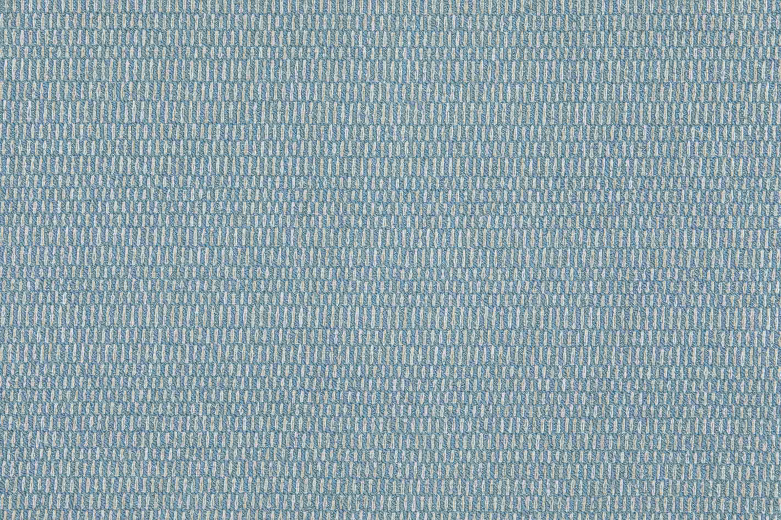 Close view of muted blue-grey weave with tiny repeated vertical loop motifs