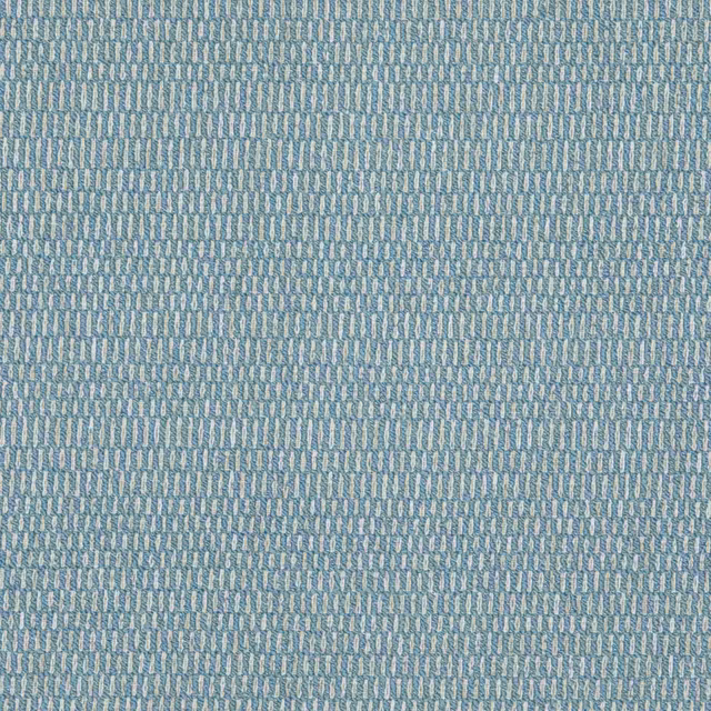 Close view of muted blue-grey weave with tiny repeated vertical loop motifs