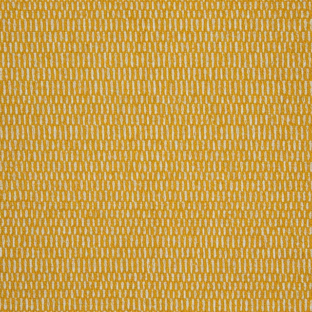 Close-up of golden ochre textile with dense, fine vertical woven marks
