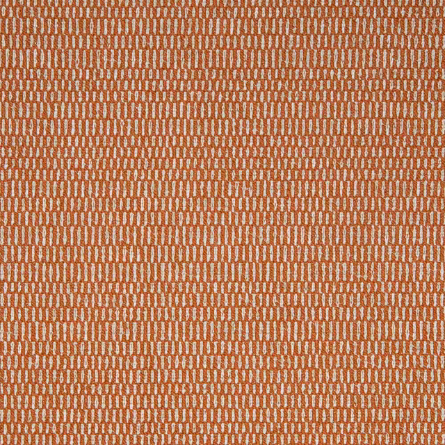 Warm terracotta textile with tiny cream marks in a dense, tactile woven pattern