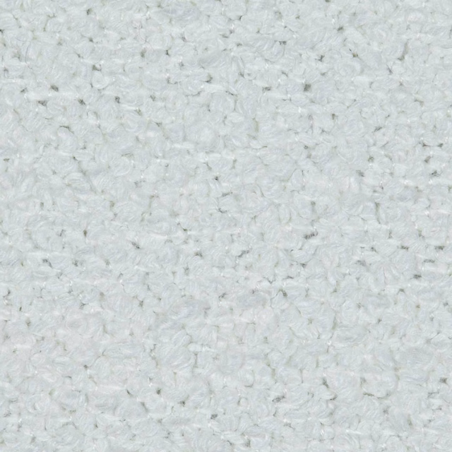 Cool white nubby weave with soft grey flecks and a looped surface