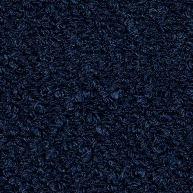 Dense ink-blue curled textile with near-black depth and subtle navy highlights