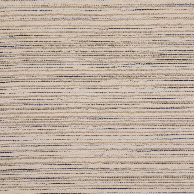 Stone-taupe woven textile with fine charcoal horizontal striations and softly nubby texture