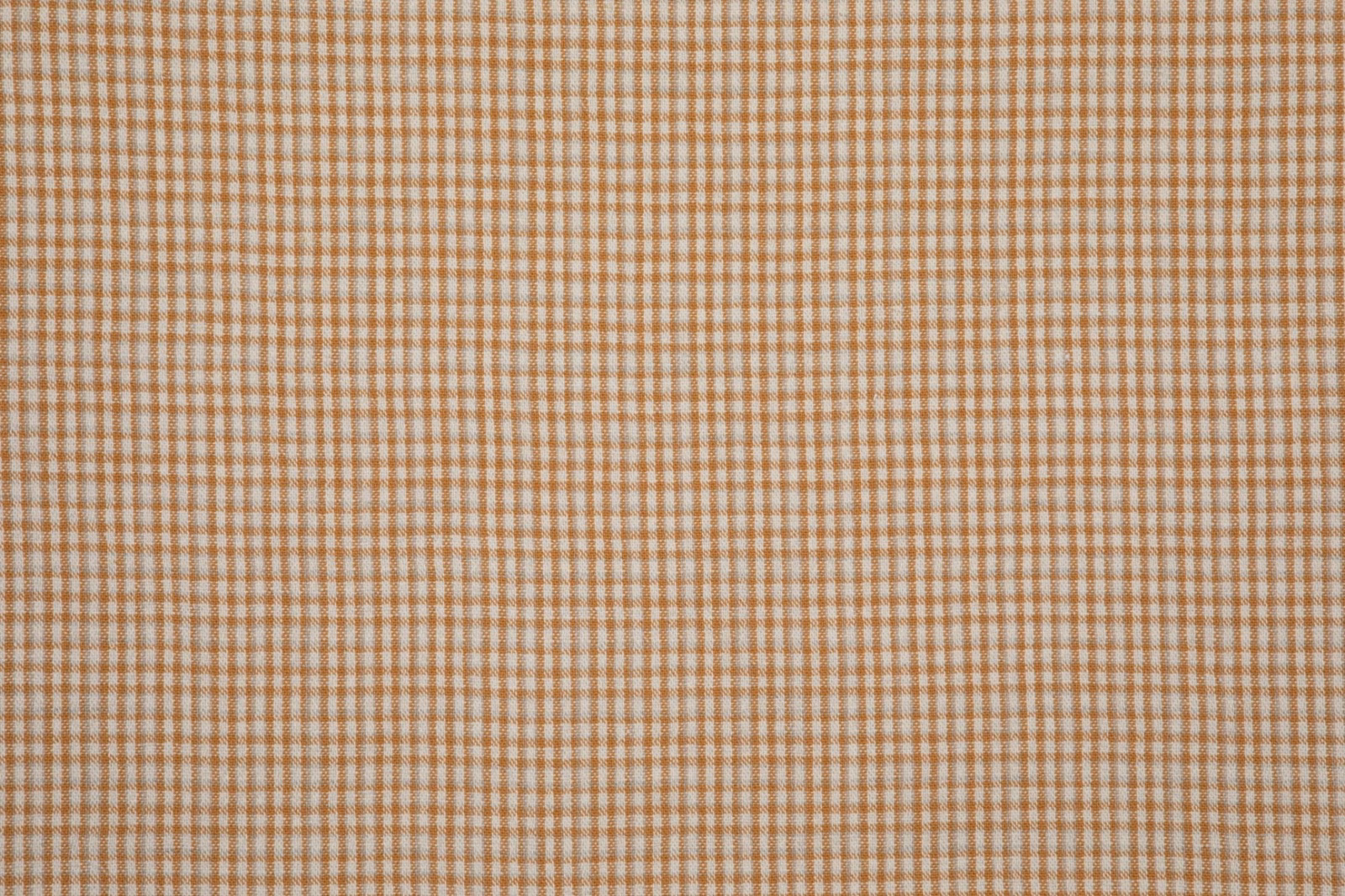 Warm ochre and cream small checked weave with a softly textured surface